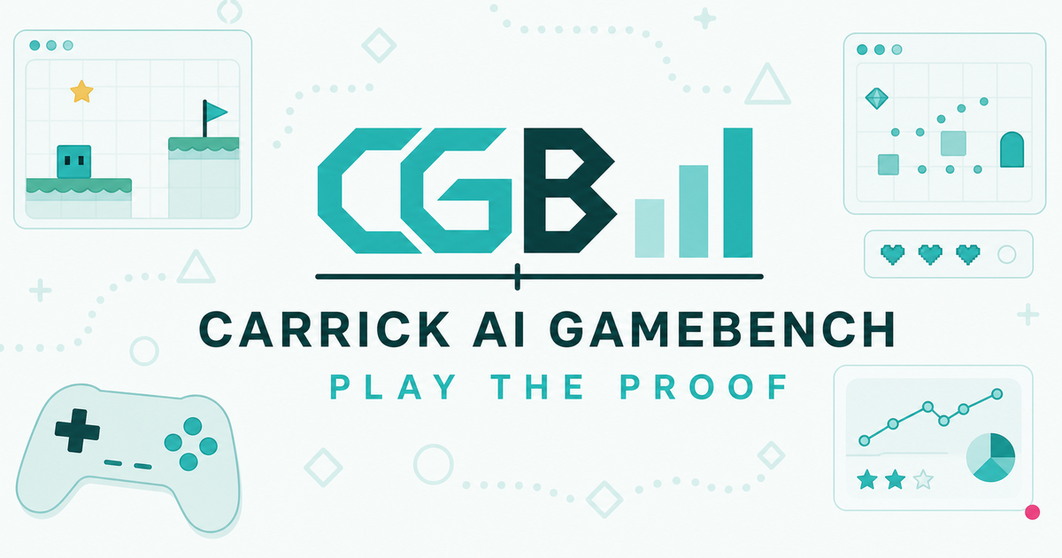 Carrick AI GameBench · Play the proof